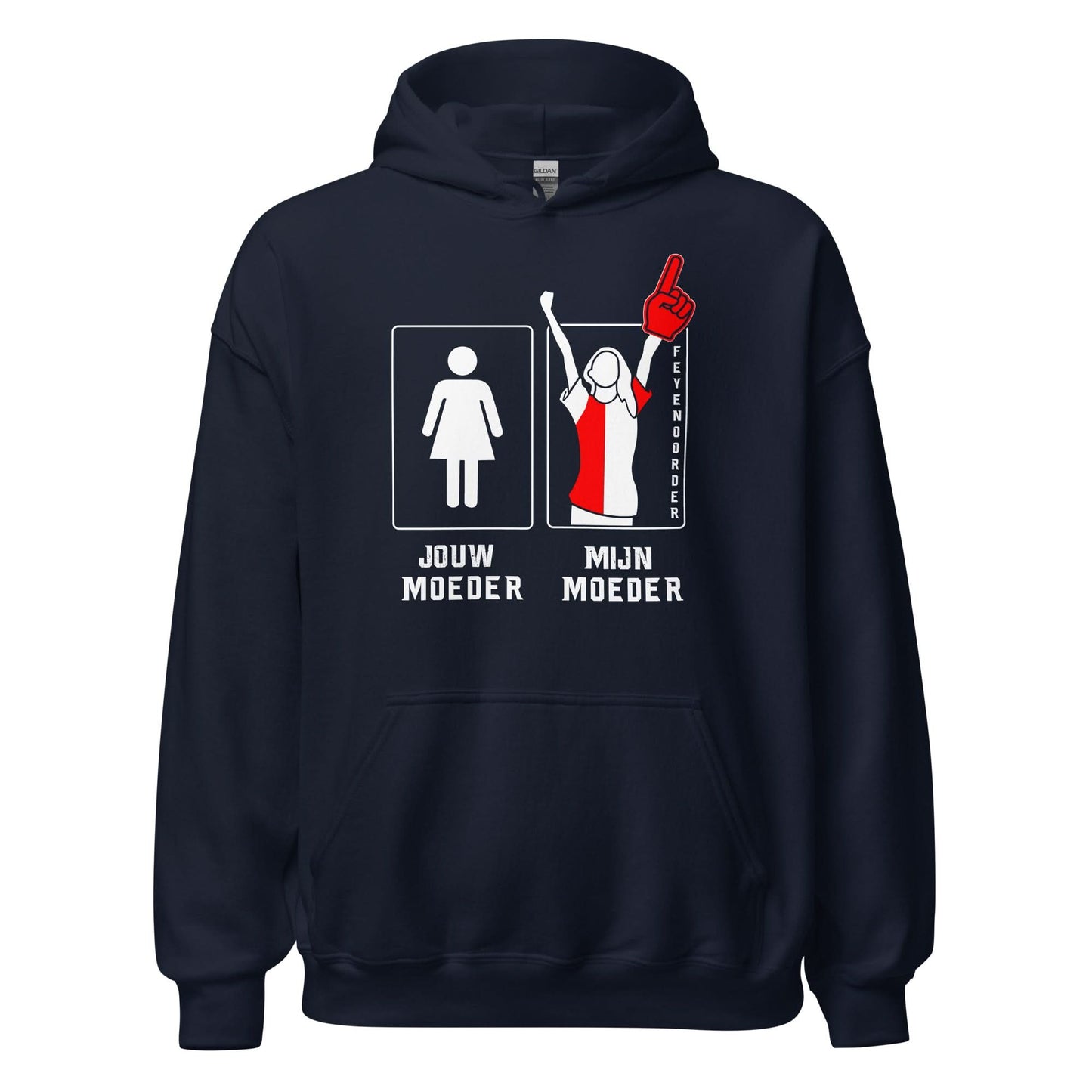 Unisex hoodie (Jouw moeder, mijn moeder) 010