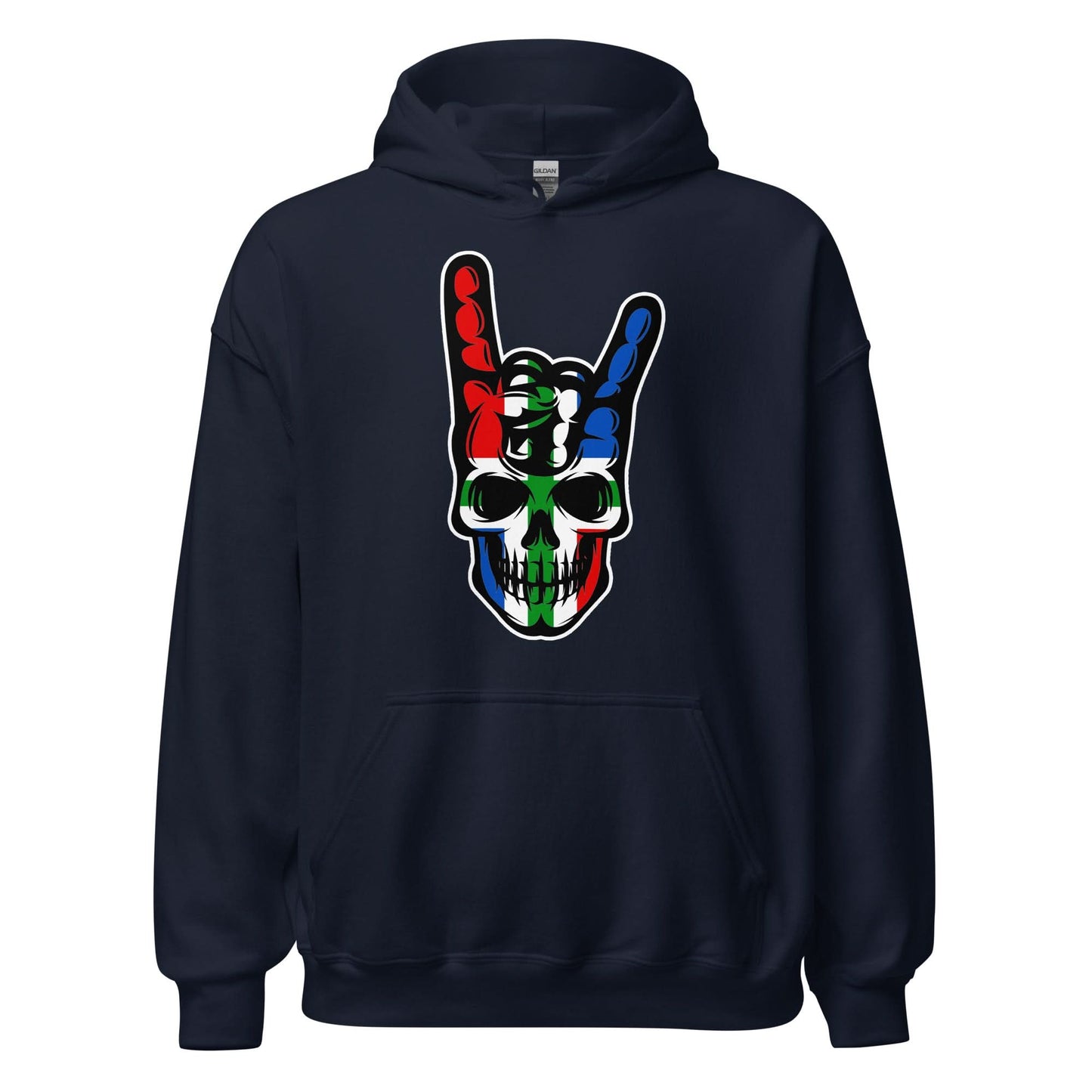 Unisex hoodie (Groningen skull, Rock & Roll)