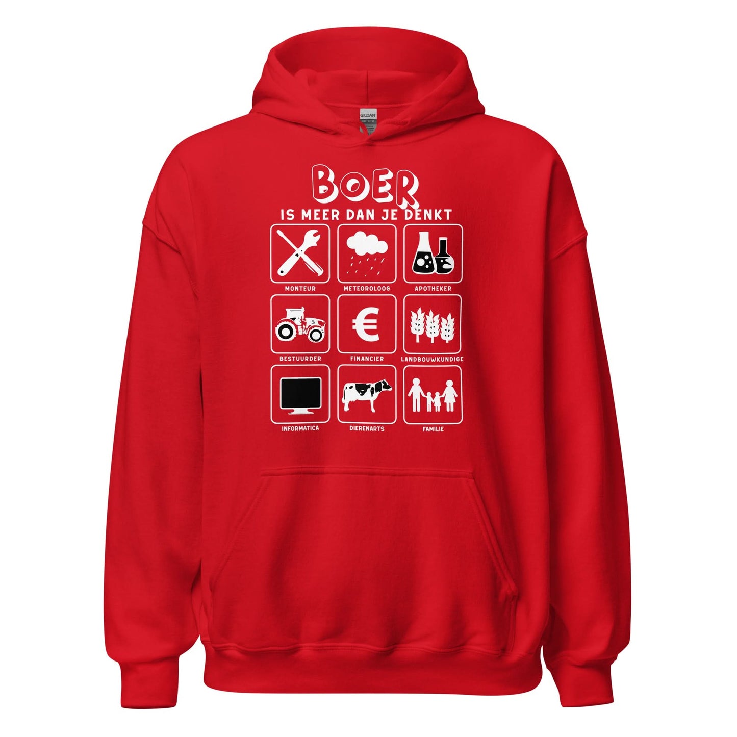 Unisex hoodie (meer dan je denkt - boer2 )