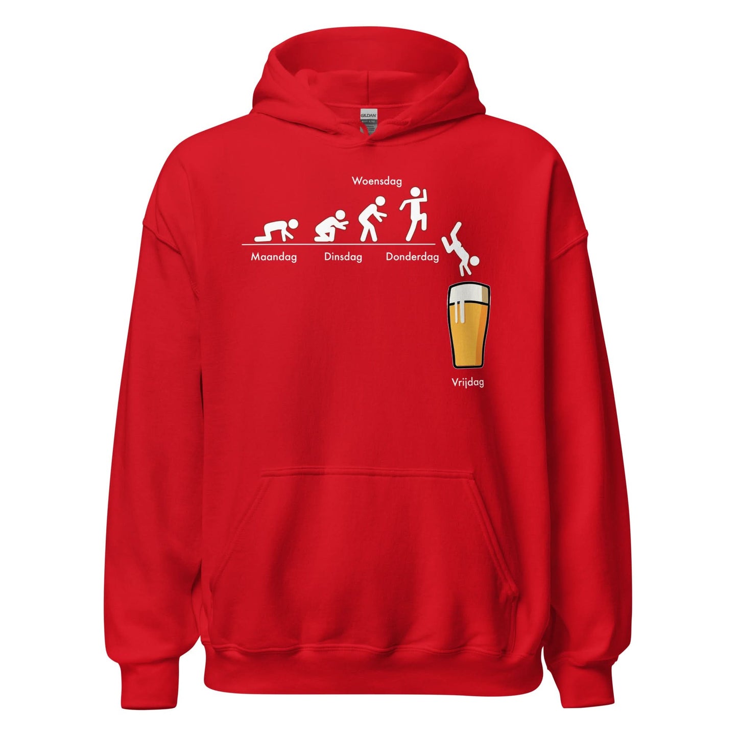 Unisex Hoodie (Bier Evolutie)