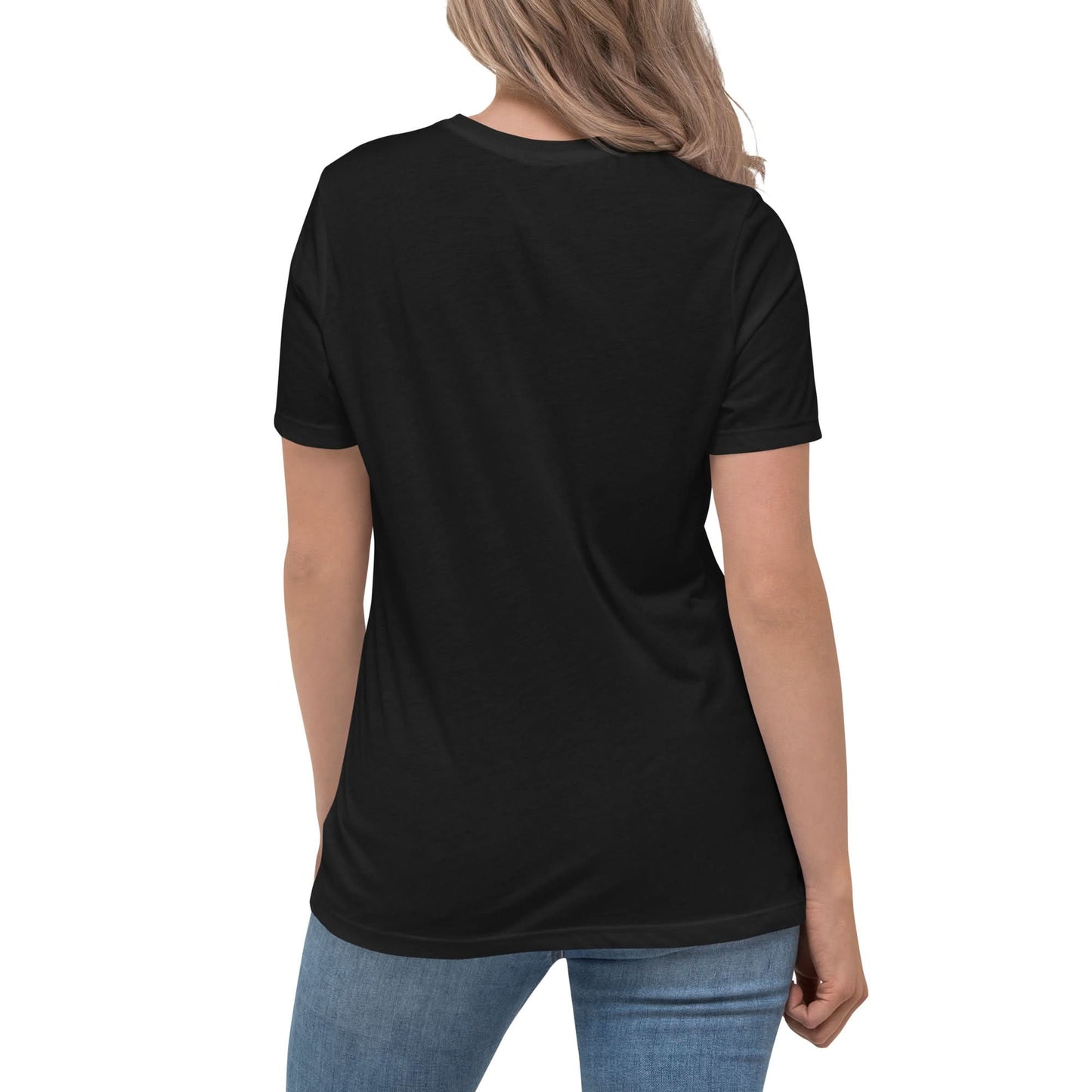 Relaxed dames-T-shirt (Ja ik ben een vrouw, ja Ik spreek vleoeiend voetbal)