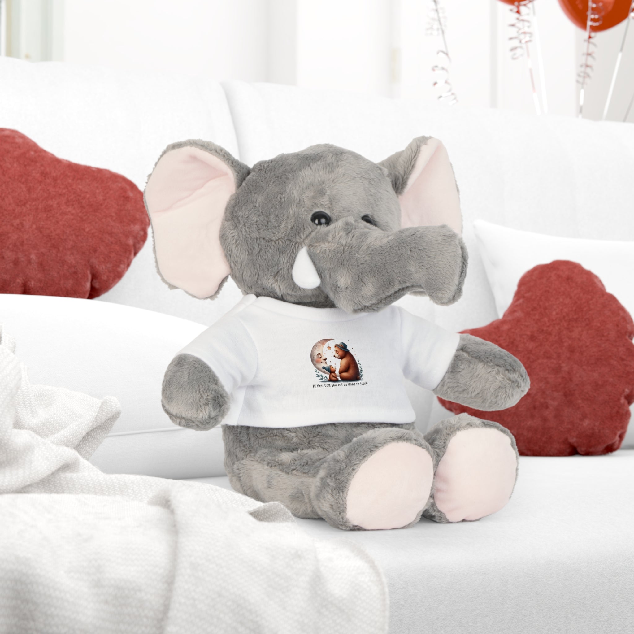 Pluche knuffel (Ik hou van jou tot de maan en terug)