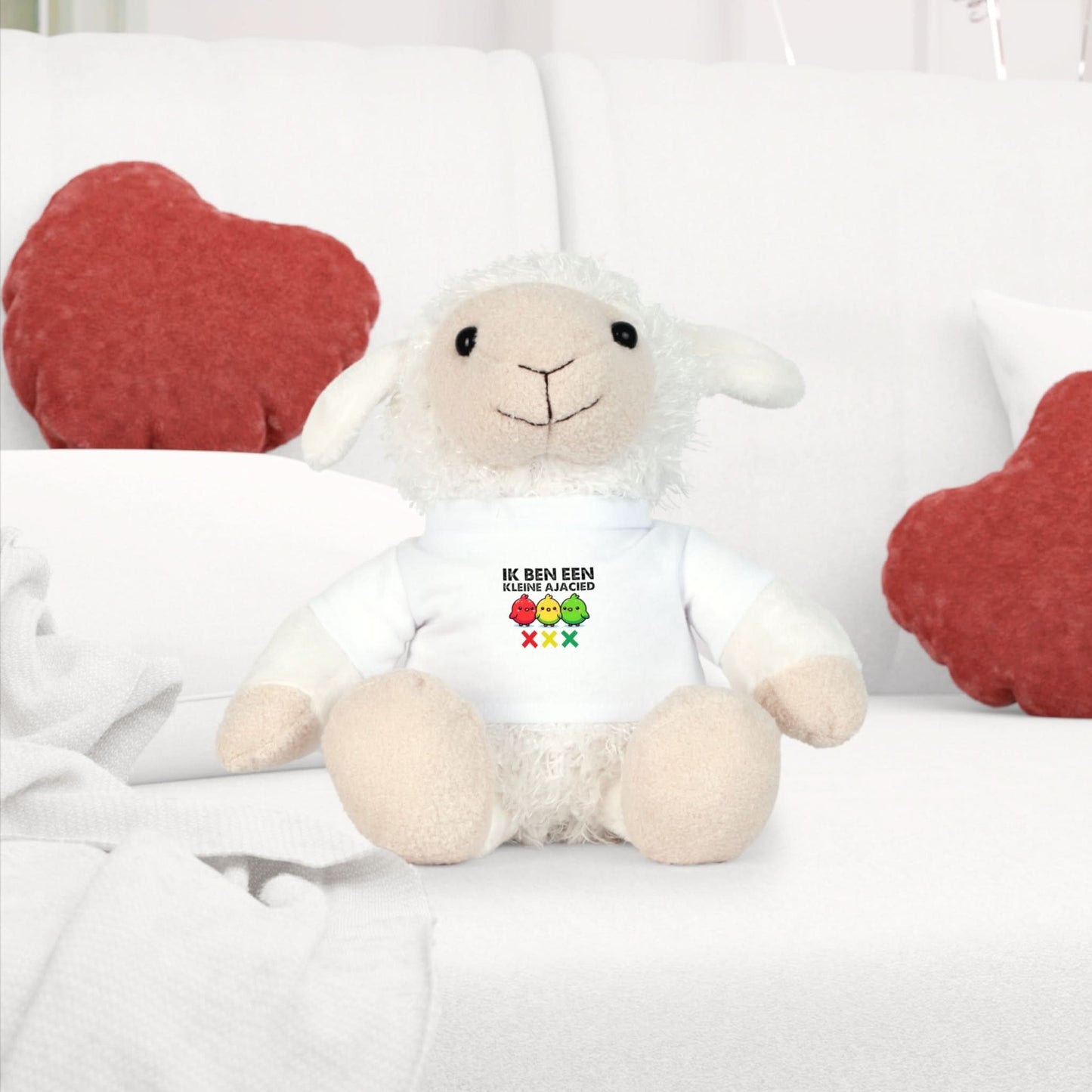 Pluche knuffel (Ik ben een kleine Ajacied) Three little cute birds