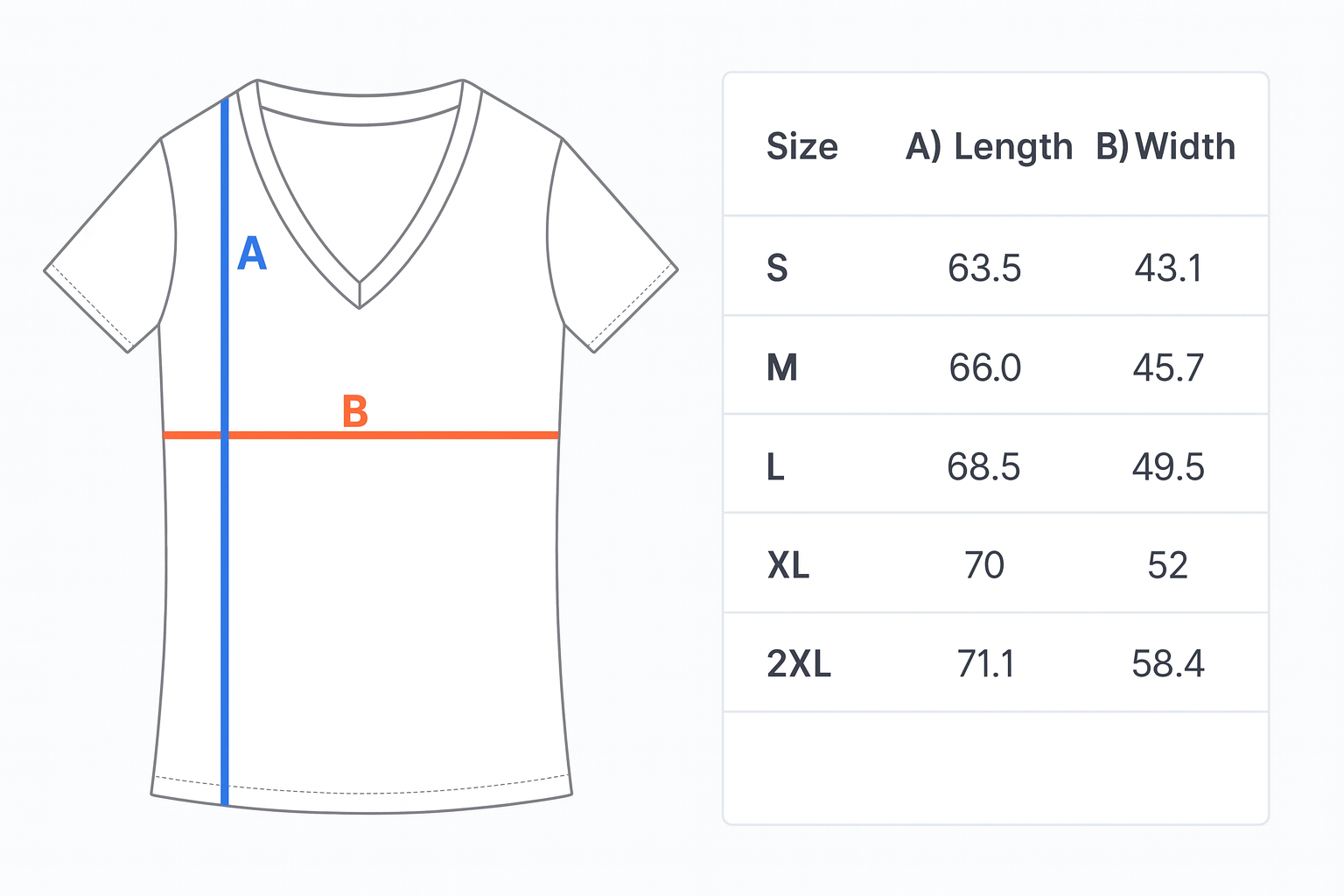 V-nek Dames T-shirt - Als ik een vogel was ... Size Guide