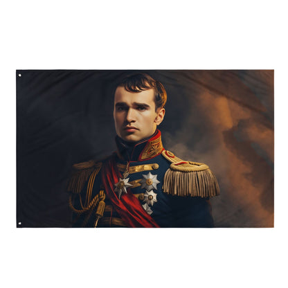 Spandoek- Gepersonaliseerd met jouw gezichtsfoto als Napoleon-portret