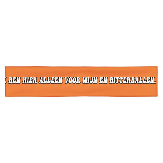 Hoofdband  (Ik ben hier alleen voor wijn en bitterballen)