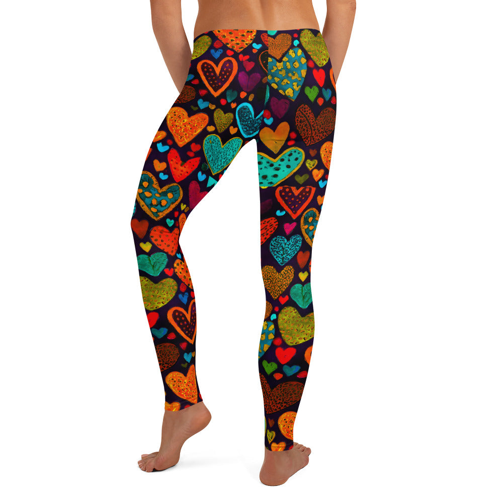 Funky hearts legging