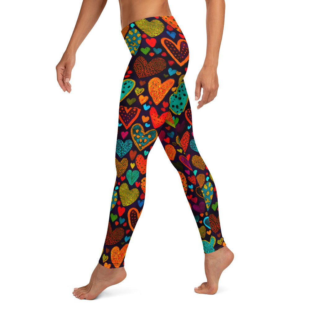 Funky hearts legging