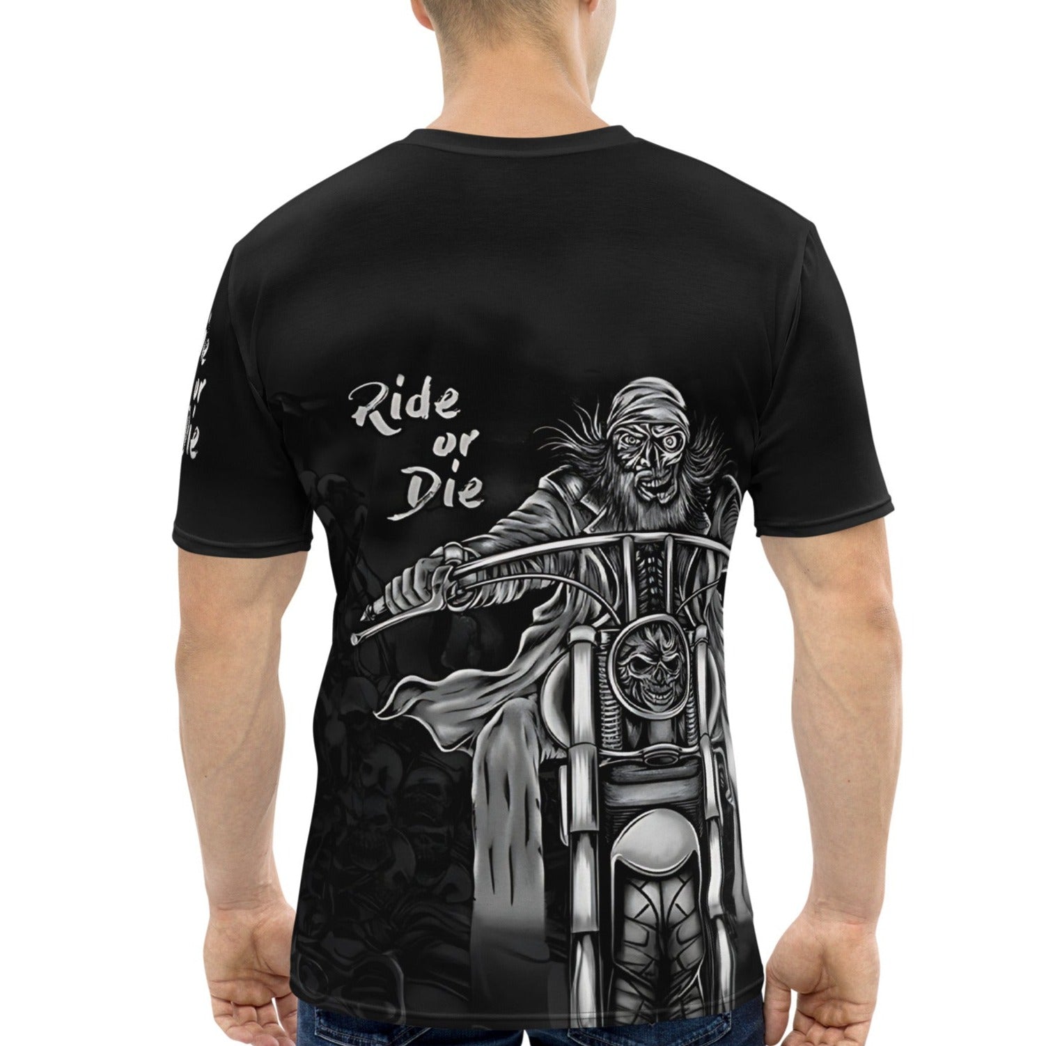 Heren AOP T-shirt (Ride or die)