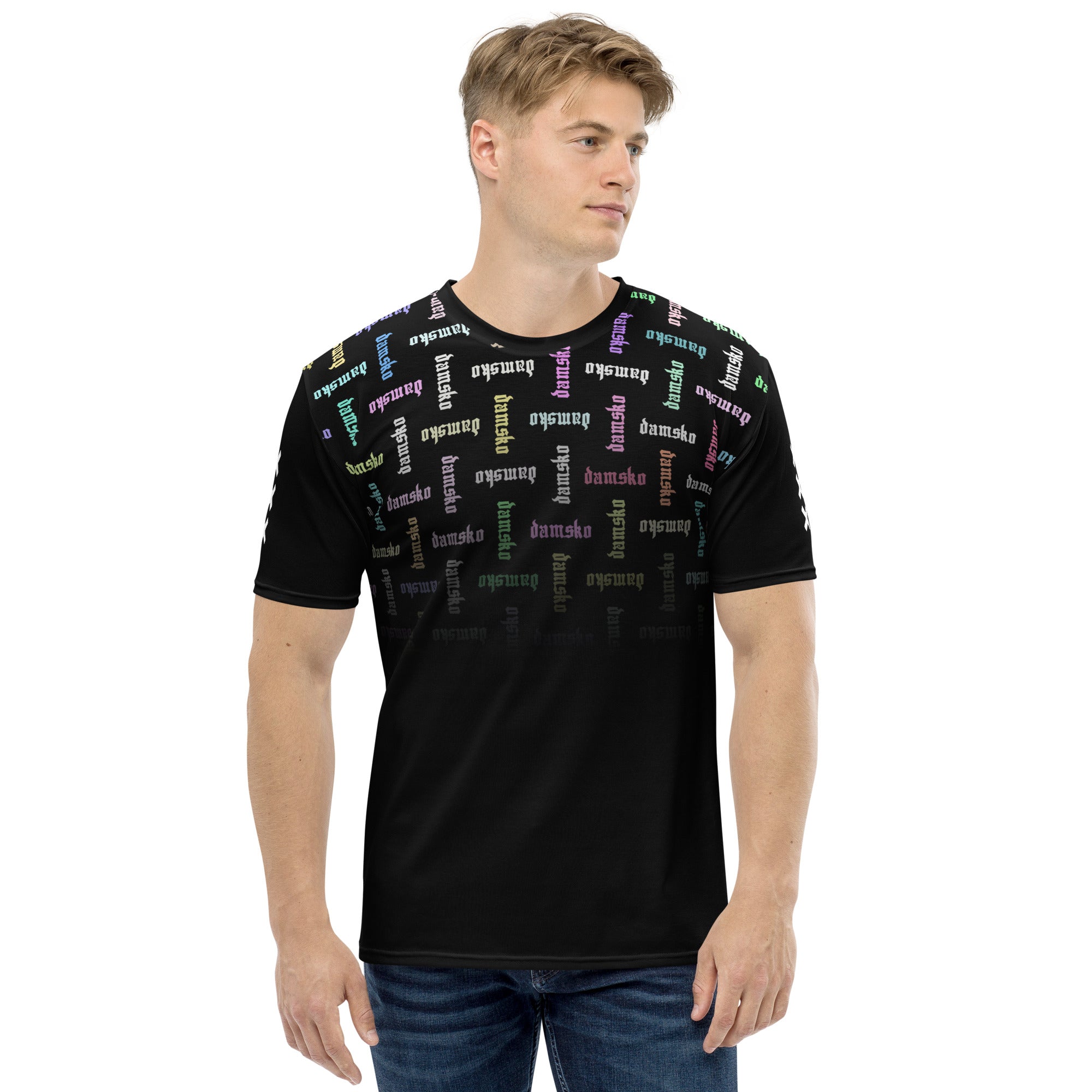 Heren AOP T-shirt (Damsko print)