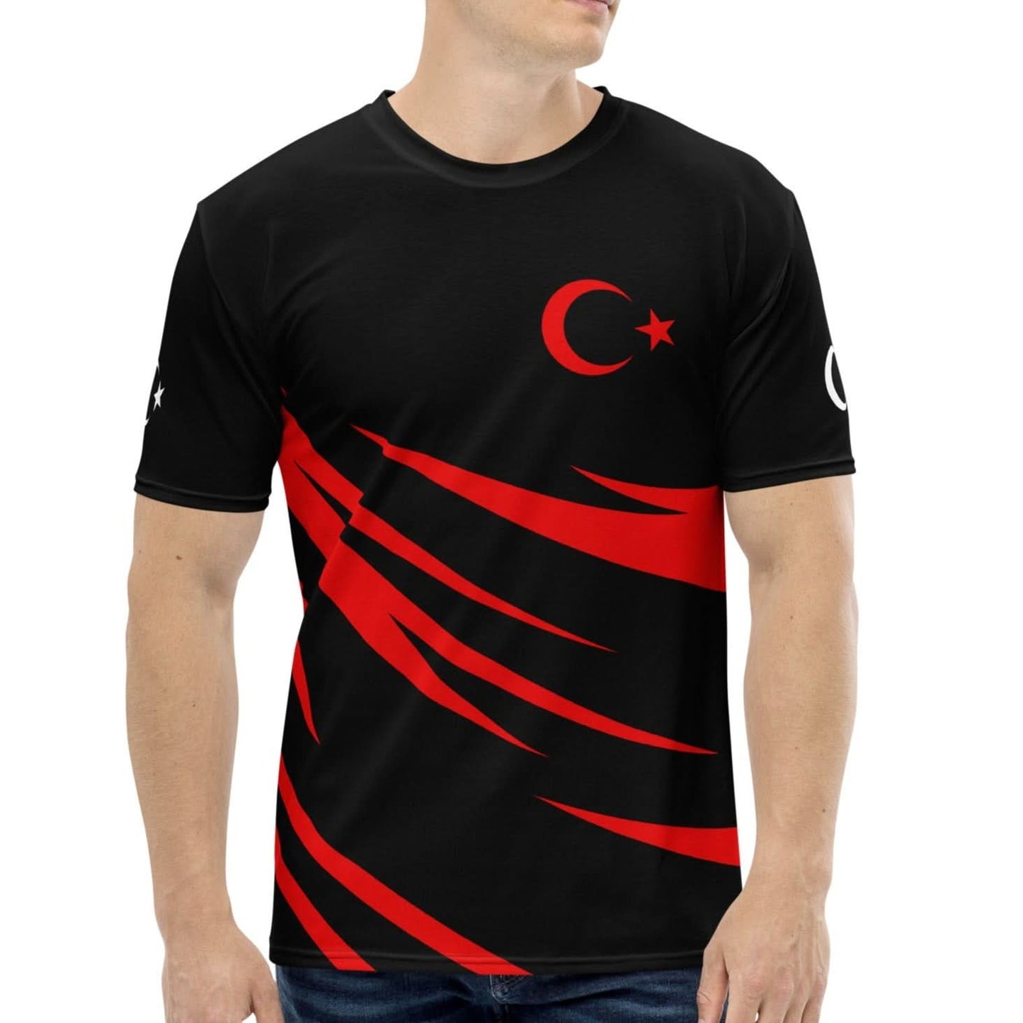 Heren AOP T-shirt (Turks ontwerp)