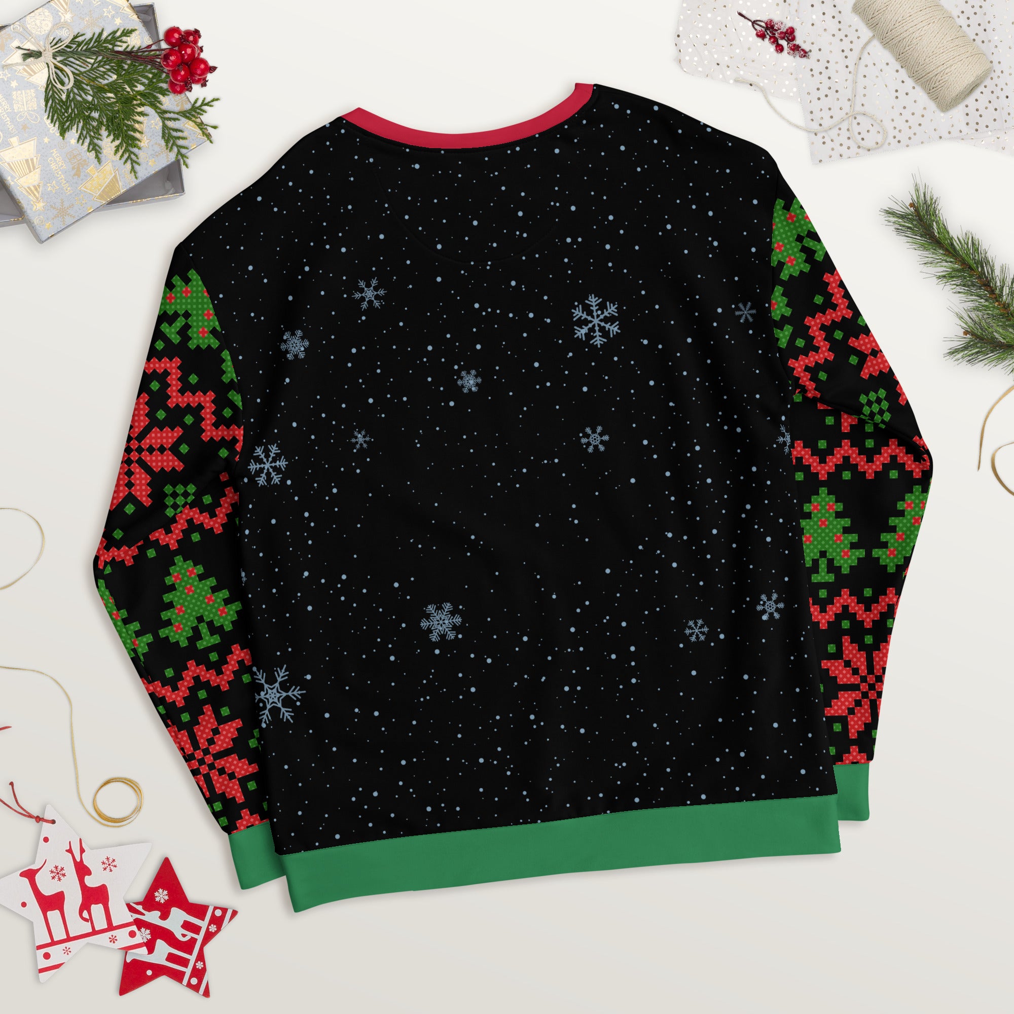 Unisex kersttrui (Krijg de kolere met je kerst, kus mijn sneeuwballen)