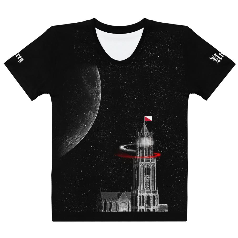 Dames AOP T-shirt (Utrechtse domtoren)
