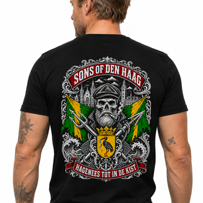 Unisex T-shirt- SONS OF DEN HAAG-ACHTERKANT
