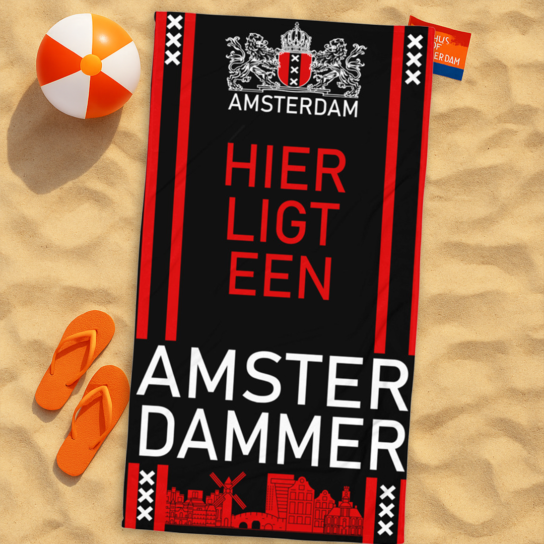 Handdoek (Hier ligt een Amsterdammer)