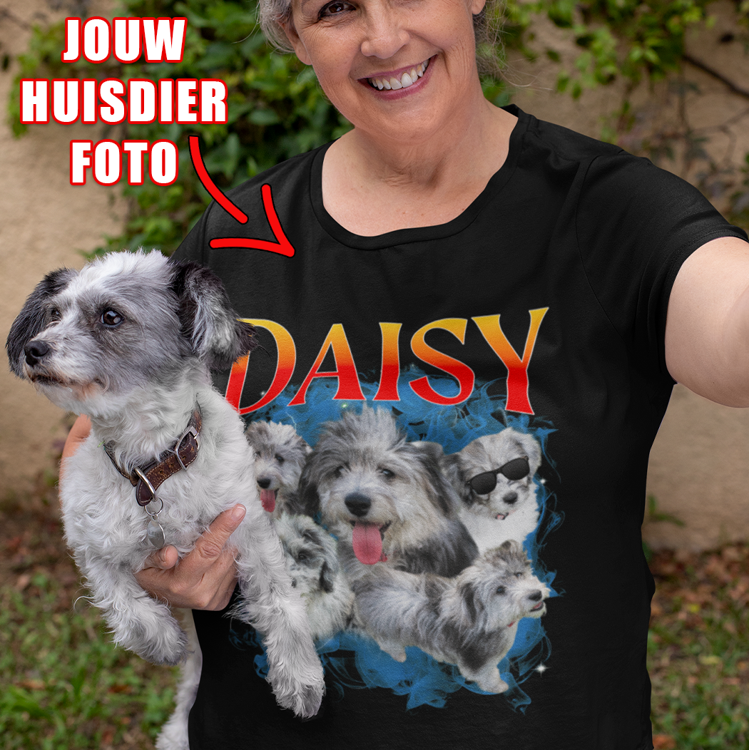 UniseX T-shirt (Personaliseer jouw T-shirt) Upload je huisdier foto