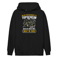 Unisex hoodie- Mijn vistechniek is topgeheim!
