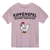 Kids' T-shirt-KIPPENSPEL ZWART