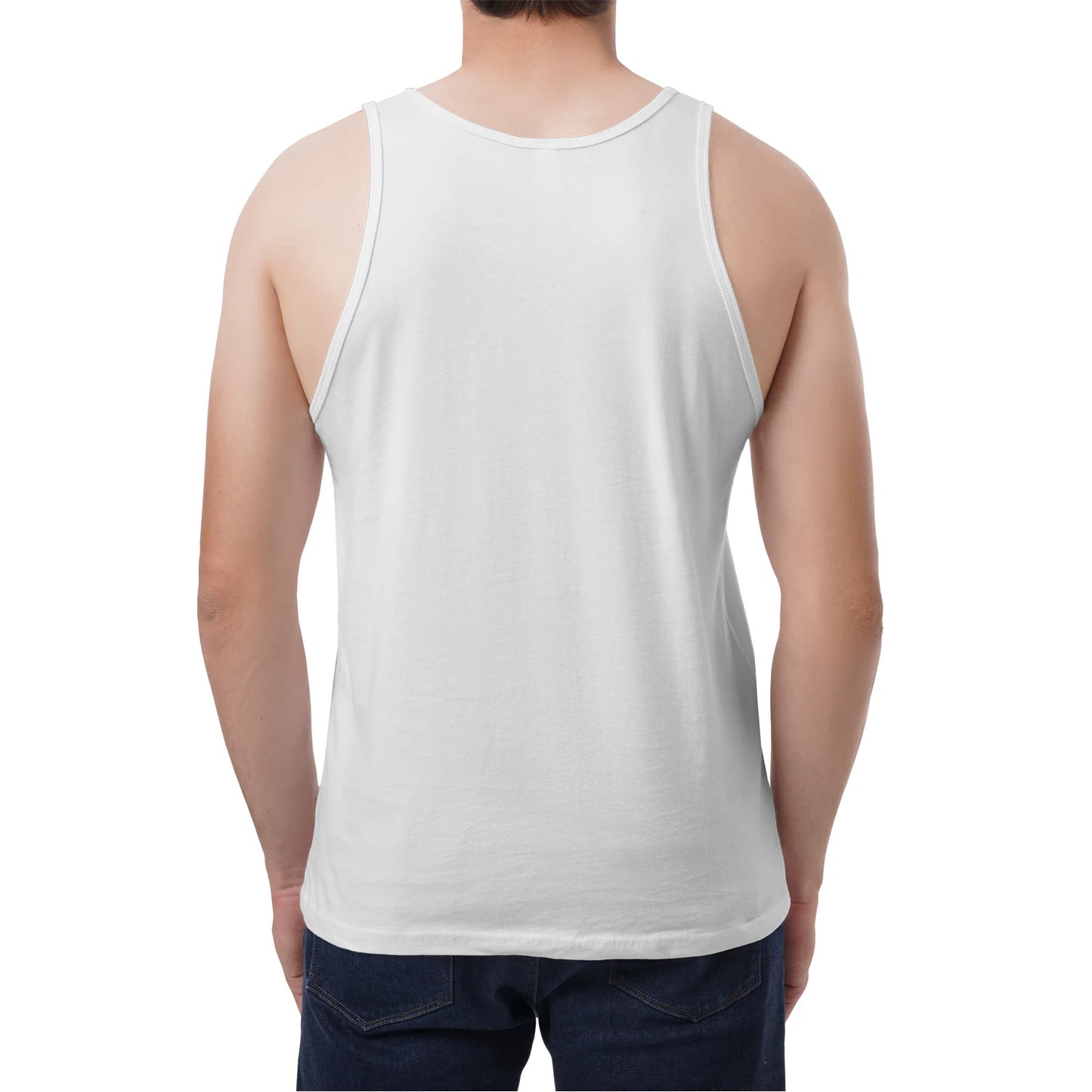 Male Model style, viewing the back side.