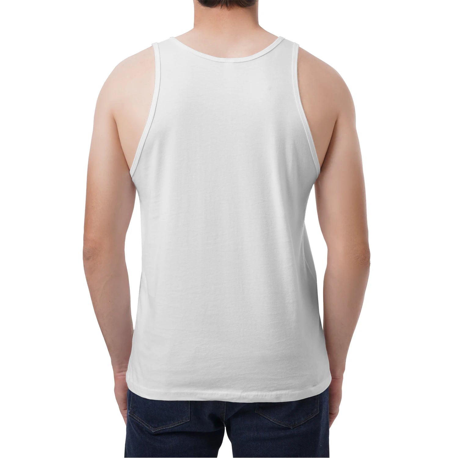 Male Model style, viewing the back side.