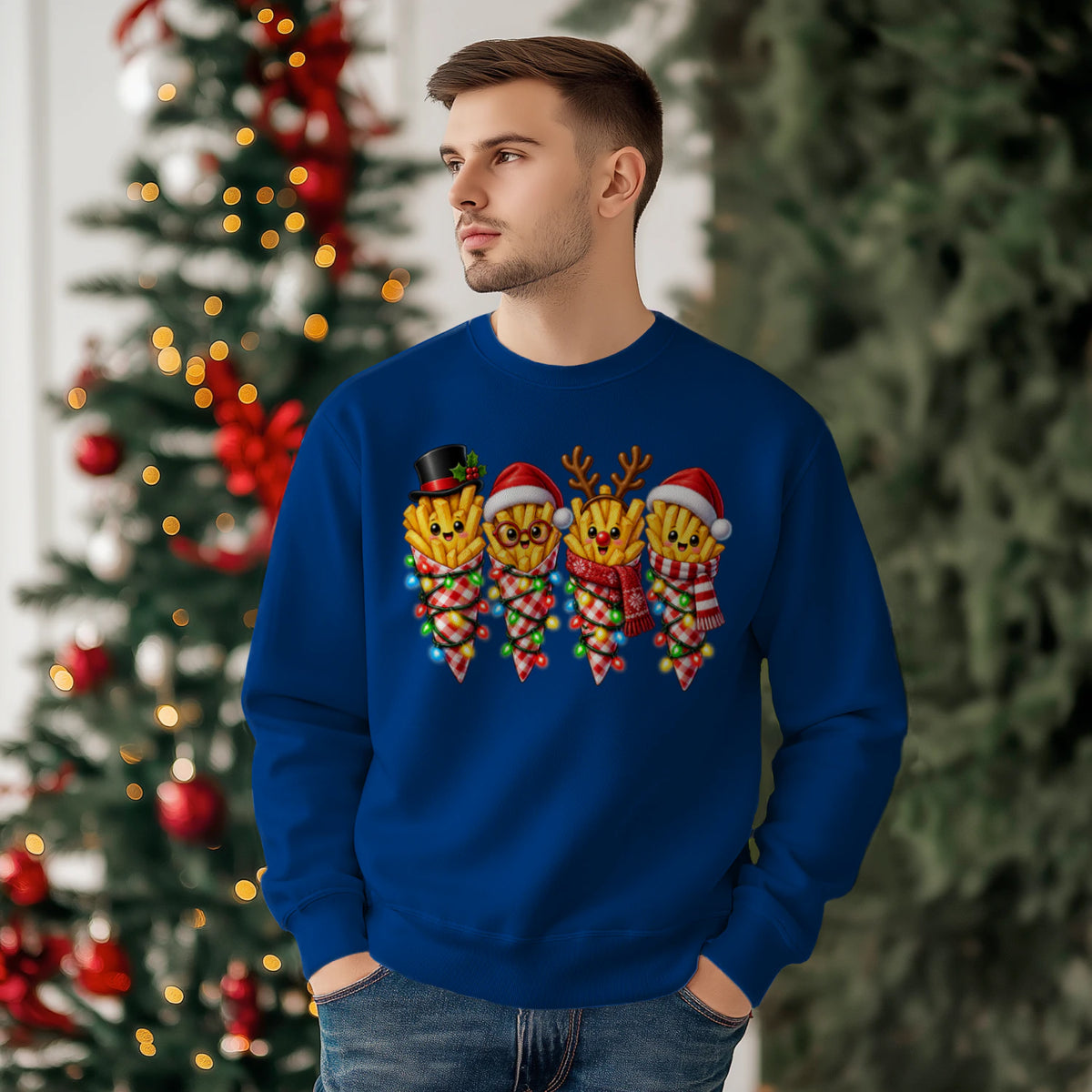Male model shot, viewing the front side.
