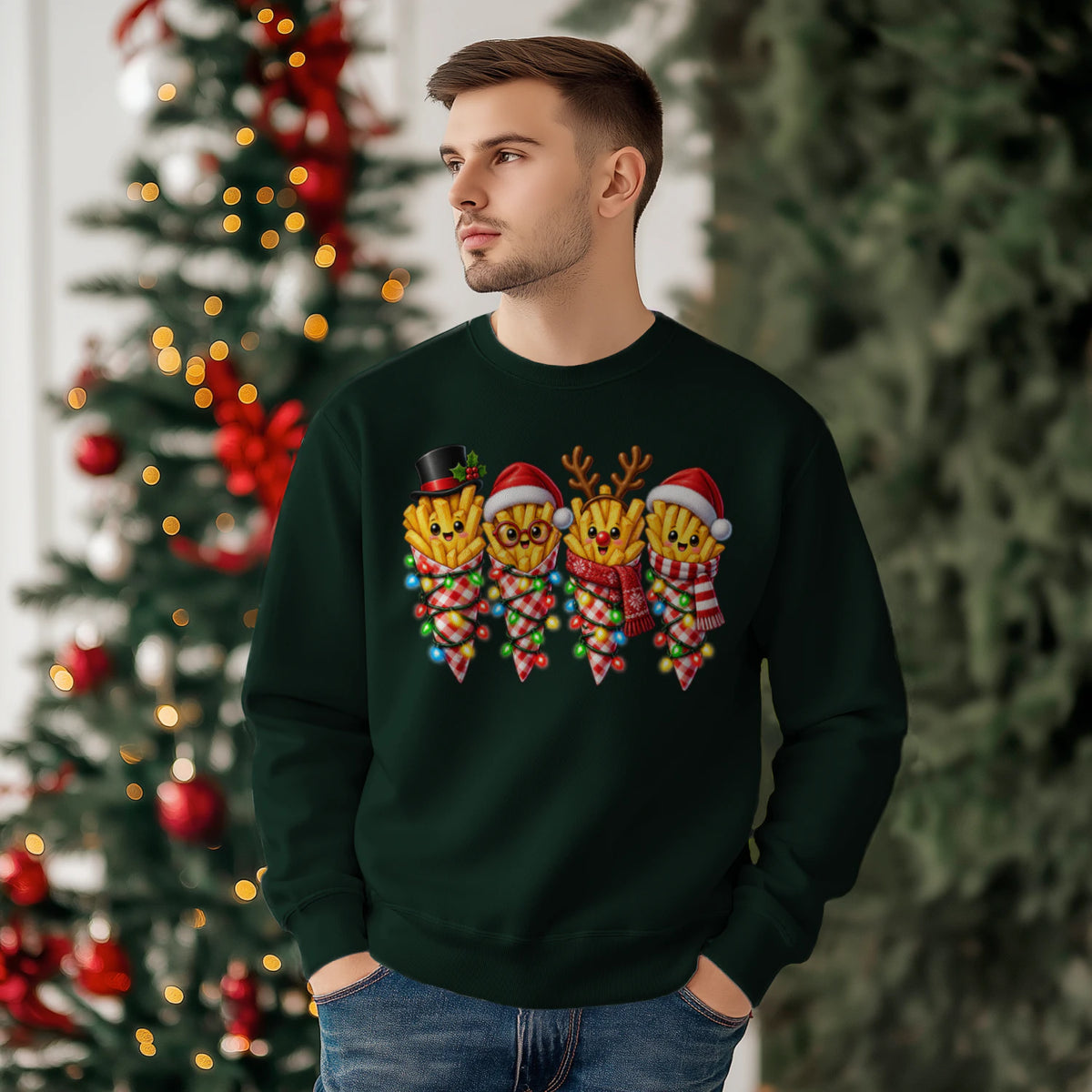 Male model shot, viewing the front side.