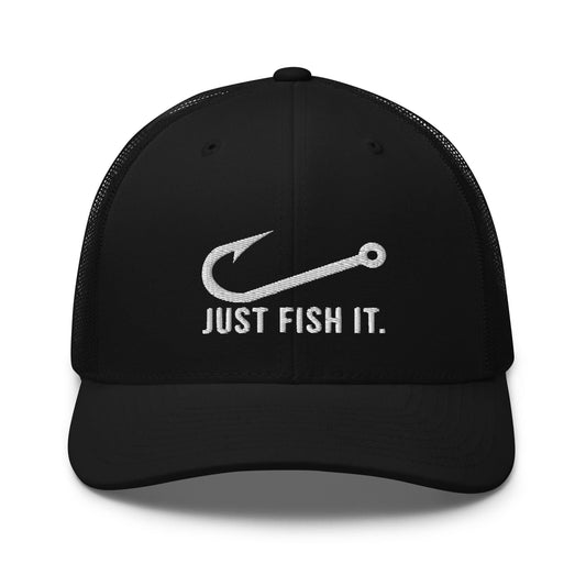 Truckerpet Geborduurd (Just fish it)