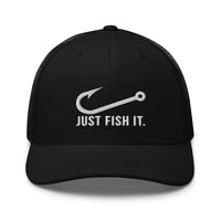 Truckerpet Geborduurd (Just fish it)