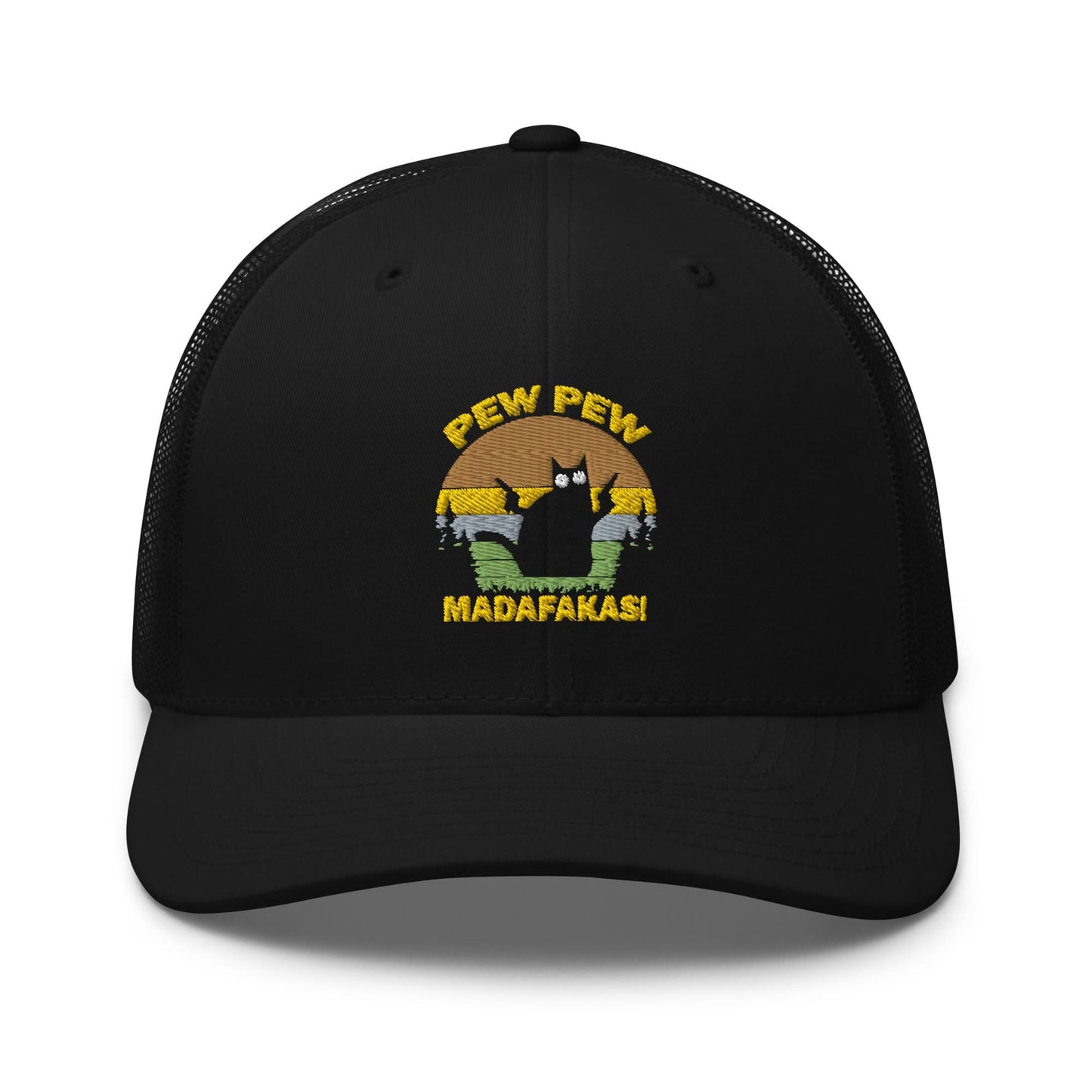 Geborduurde Truckerpet (Pew pew madafakas!)