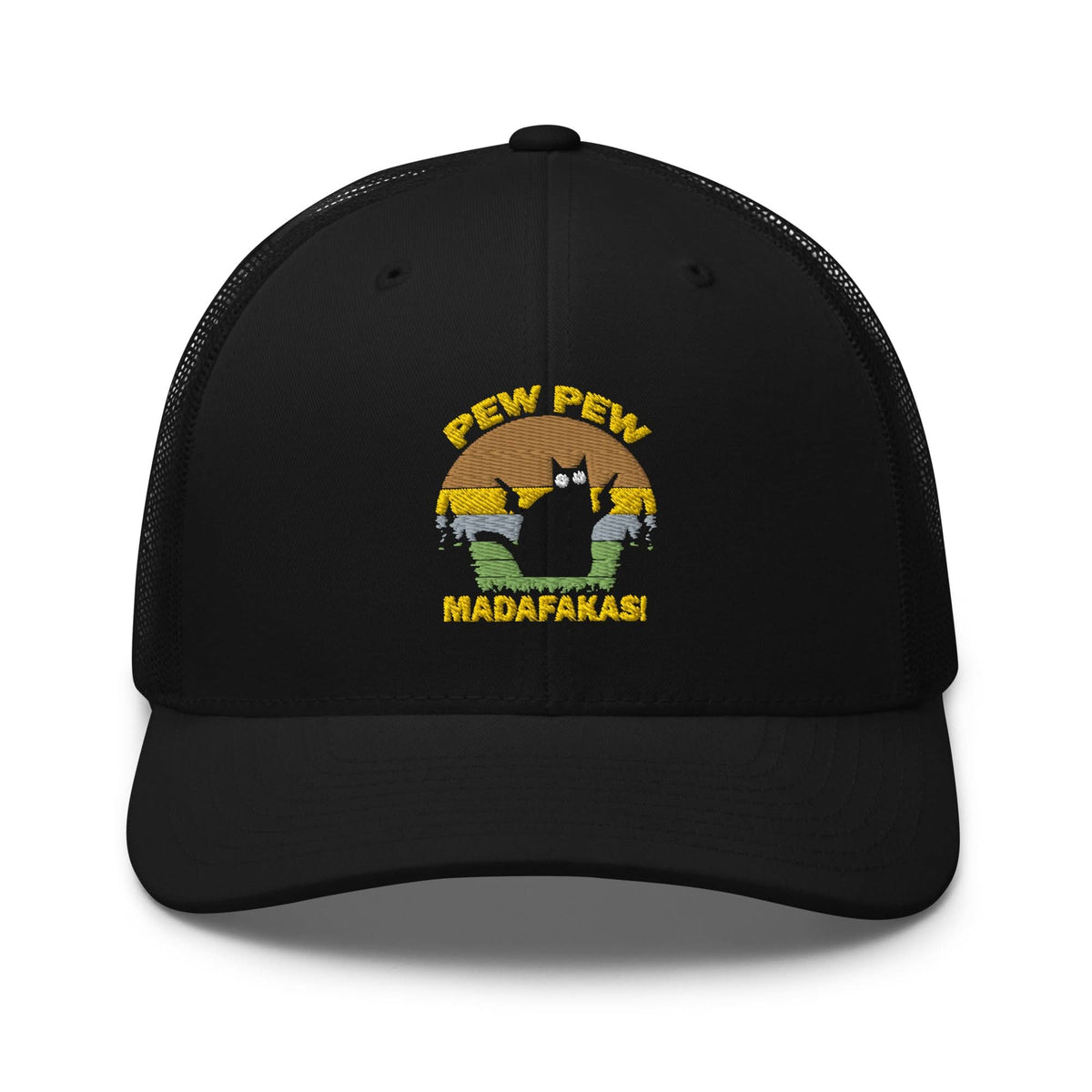 Geborduurde Truckerpet (Pew pew madafakas!)