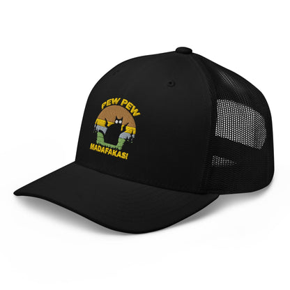 Geborduurde Truckerpet (Pew pew madafakas!)