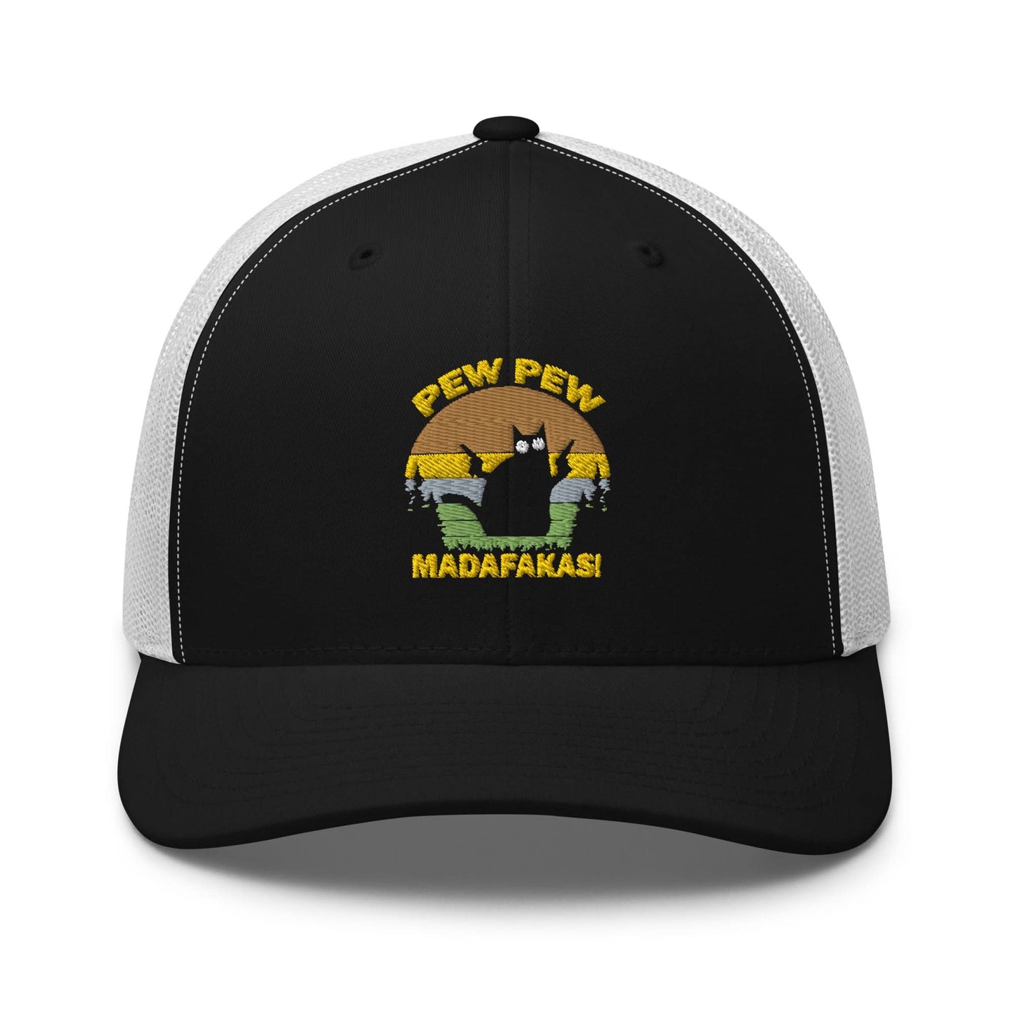 Geborduurde Truckerpet (Pew pew madafakas!)