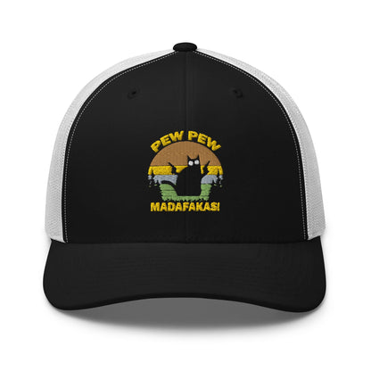Geborduurde Truckerpet (Pew pew madafakas!)