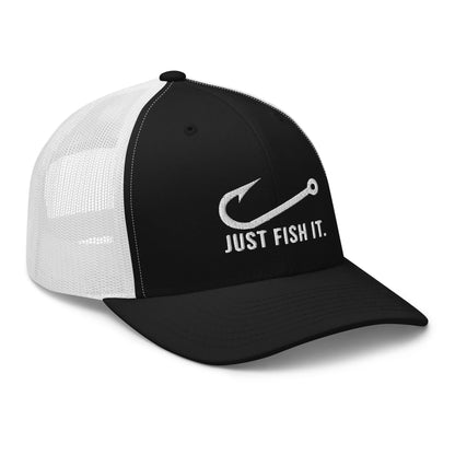 Truckerpet Geborduurd (Just fish it)
