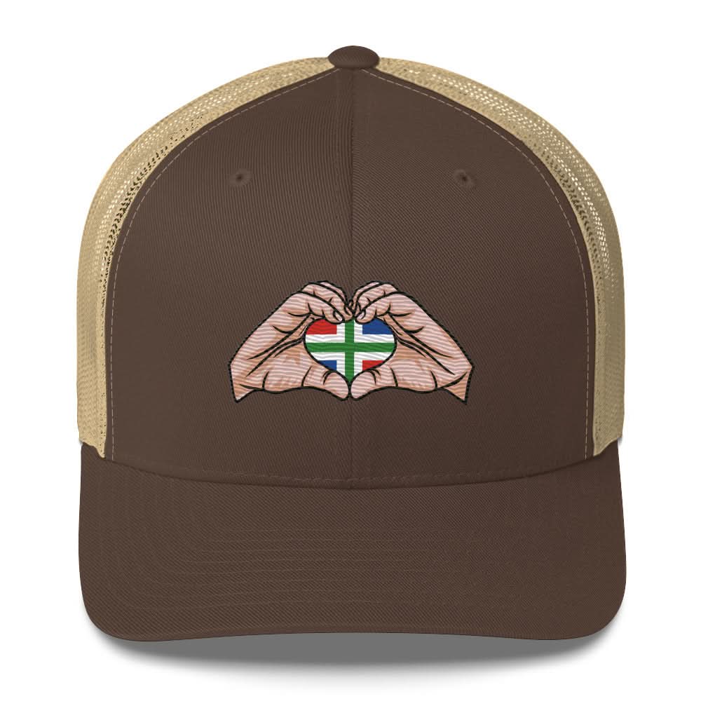 Truckerpet Met Borduurwerk (Groningen Love)