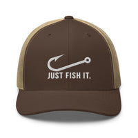 Truckerpet Geborduurd (Just fish it)