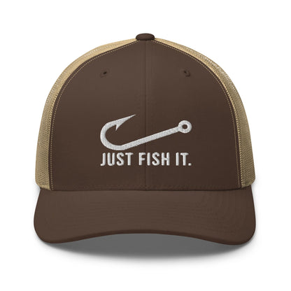 Truckerpet Geborduurd (Just fish it)