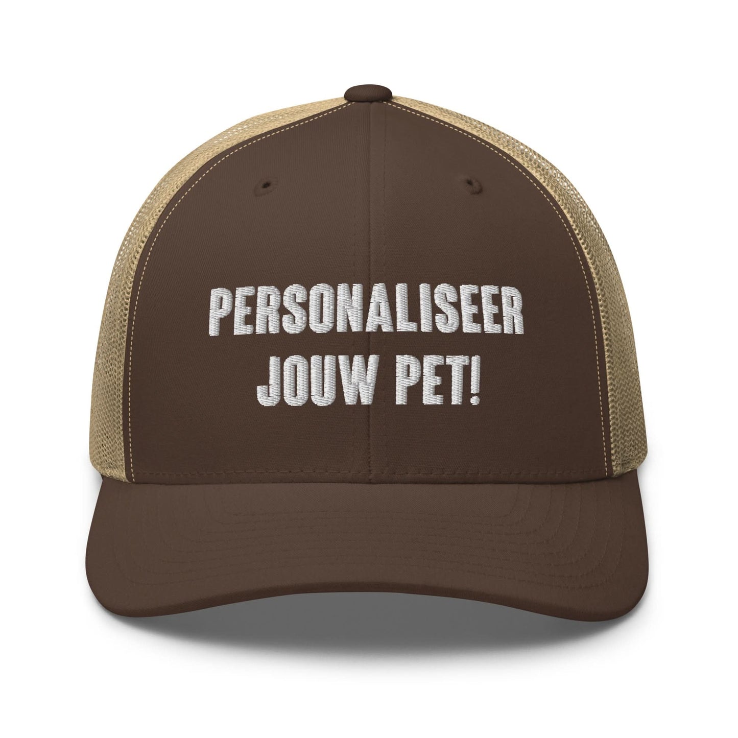 Geborduurde Truckerpet (Personaliseer jouw eigen pet! Vul een tekst in)