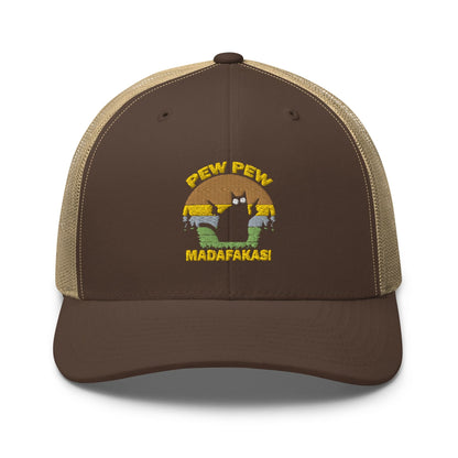 Geborduurde Truckerpet (Pew pew madafakas!)