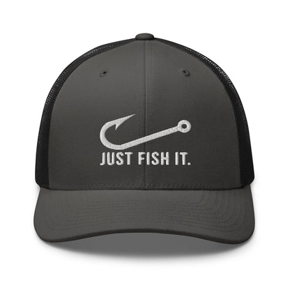 Truckerpet Geborduurd (Just fish it)