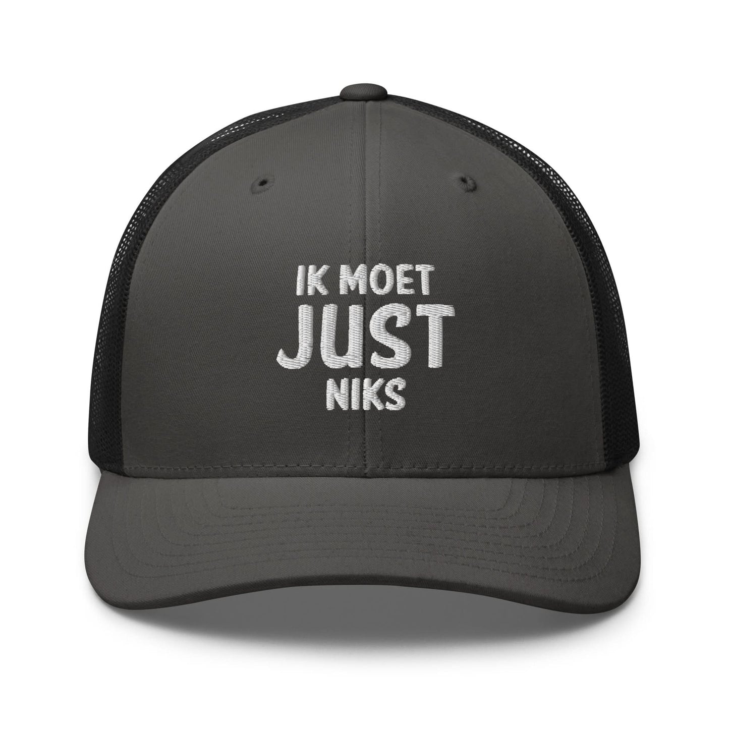 Geborduurde Truckerpet  (Ik moet just niks!)
