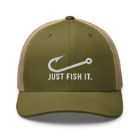 Truckerpet Geborduurd (Just fish it)
