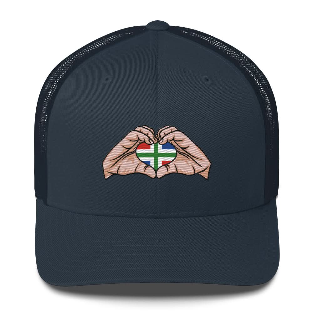 Truckerpet Met Borduurwerk (Groningen Love)