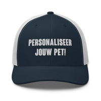 Geborduurde Truckerpet (Personaliseer jouw eigen pet! Vul een tekst in)