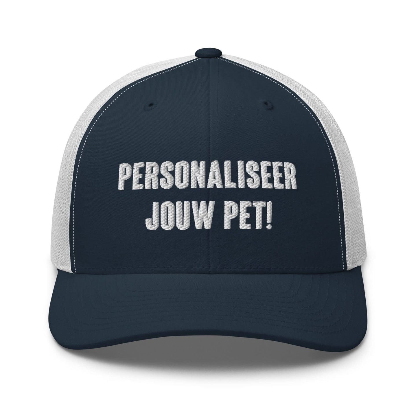 Geborduurde Truckerpet (Personaliseer jouw eigen pet! Vul een tekst in)