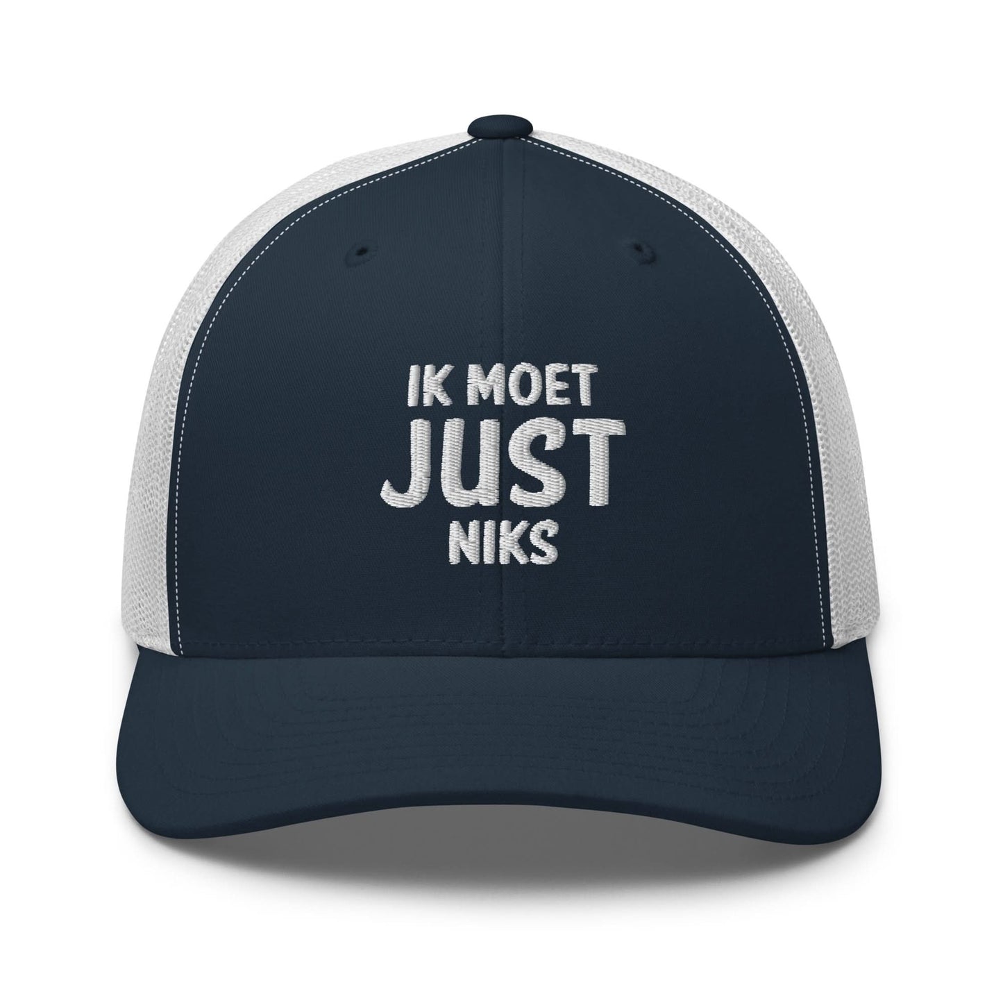 Geborduurde Truckerpet  (Ik moet just niks!)