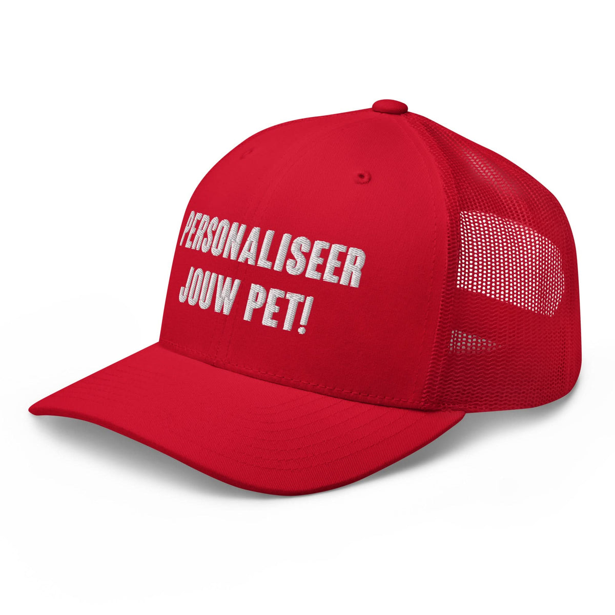 Geborduurde Truckerpet (Personaliseer jouw eigen pet! Vul een tekst in)