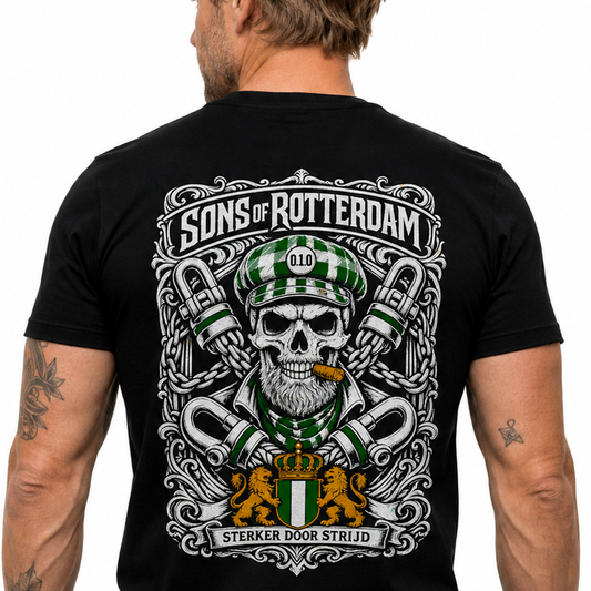 Unisex T-shirt- SONS OF ROTTERDAM-ACHTERKANT