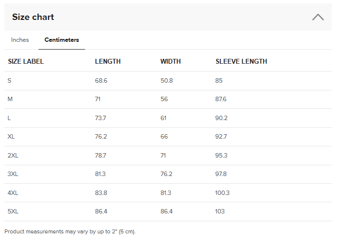 Unisex Trui (BOE- Koeien liefhebbers) Size Guide