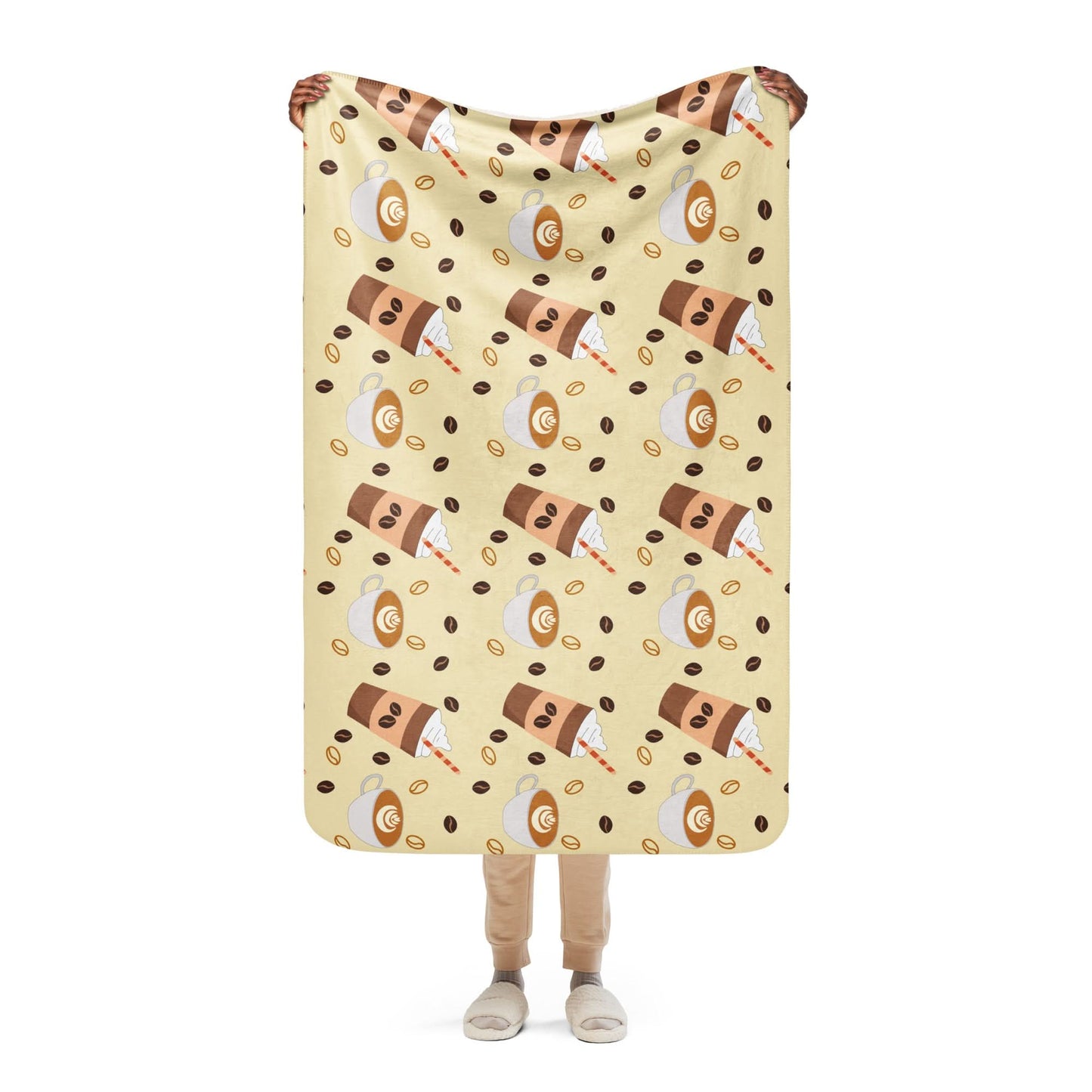 Sherpa blanket - Koffie